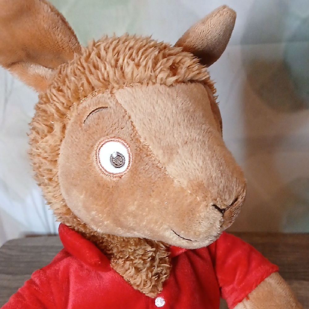 Red Plush Llama Toy - Picture 2 of 6